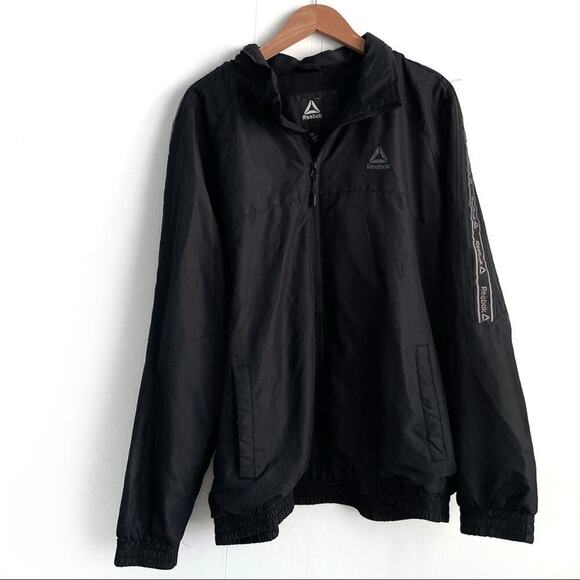 Reebok Other - Reebok men’s jacket logo stripe down sleeve